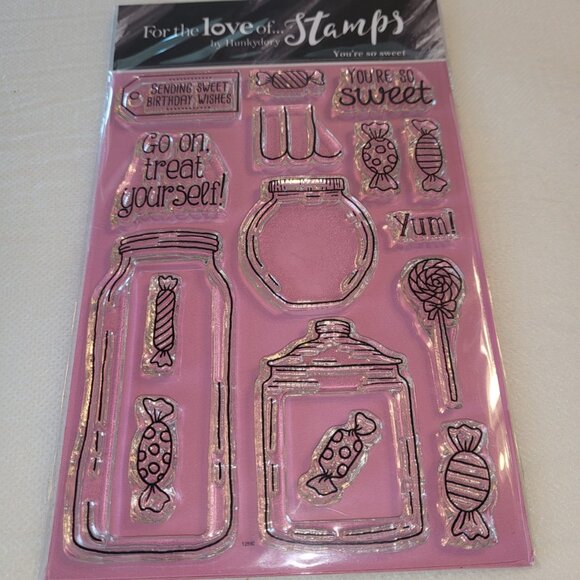 Hunkydory For the Love of Stamps You're So Sweet Candy Clear Stamps - Picture 1 of 2